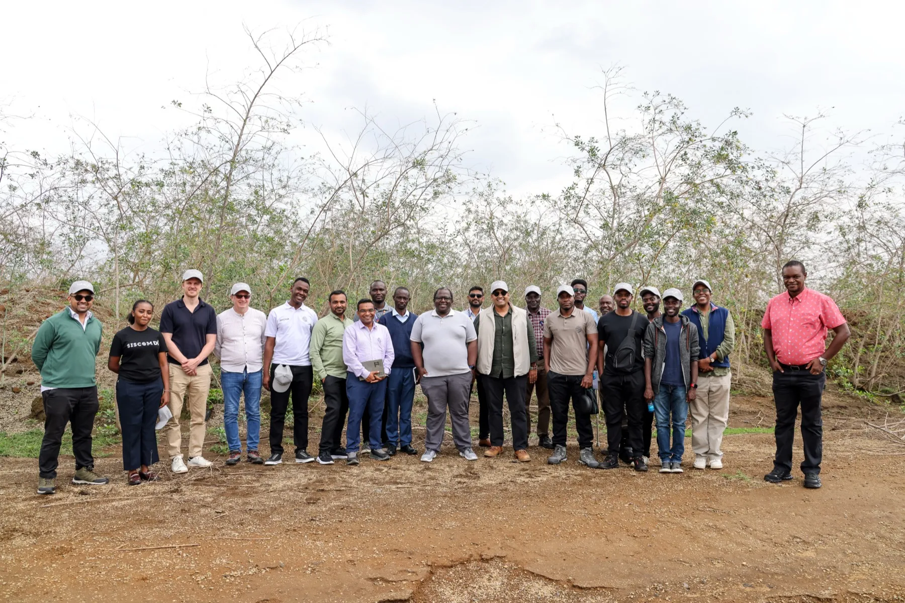 Navon team and partners on site at Naivasha SEZ, Kenya